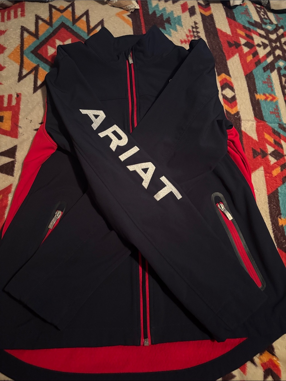 Ariat Black Jacket with Red Accents
